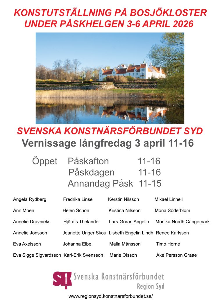Affisch A5 Bosjökloster Påsk 2006
