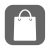 shopping bag - vector icon flat illustration eps10